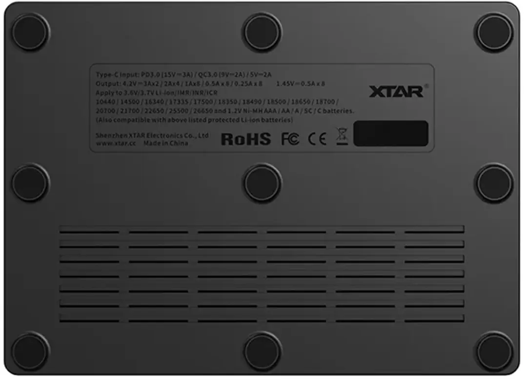 Xtar VC8S Acculader - AA/AAA - 8 Batterijen - afbeelding 5 van 6