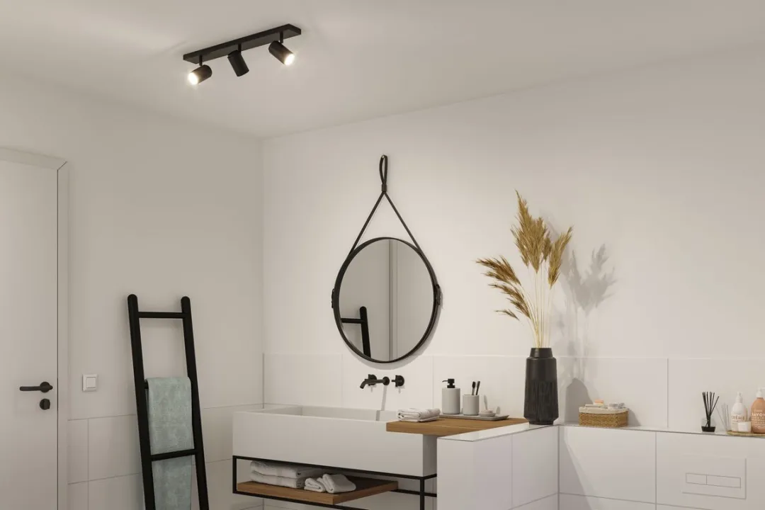Paulmann Spotlight Zyli IP44 GU10 3x10W - Zwart mat