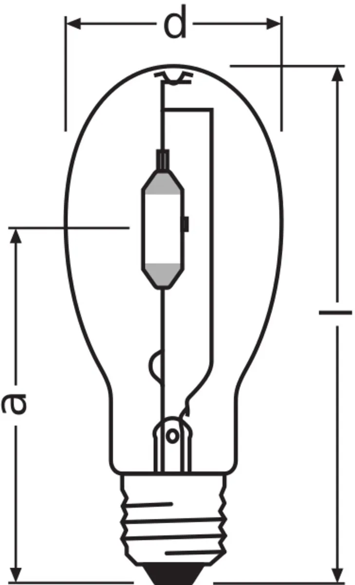 Osram Powerstar HQI-E 400W N E40 - Koel wit 4000K - afbeelding 3 van 3