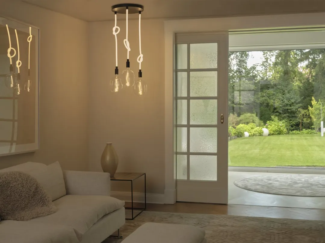 Osram Decor Glow Hanglamp 3xE27 28W 1400lm - Zwart - afbeelding 6 van 6