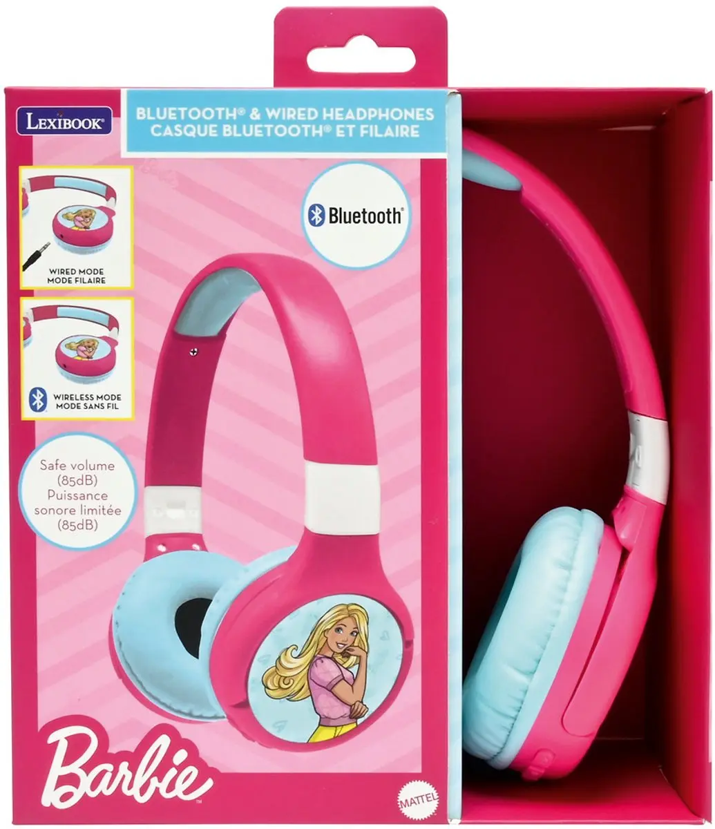 Lexibook Barbie HPBT010BB Kinderkoptelefoon - Roze - afbeelding 2 van 6