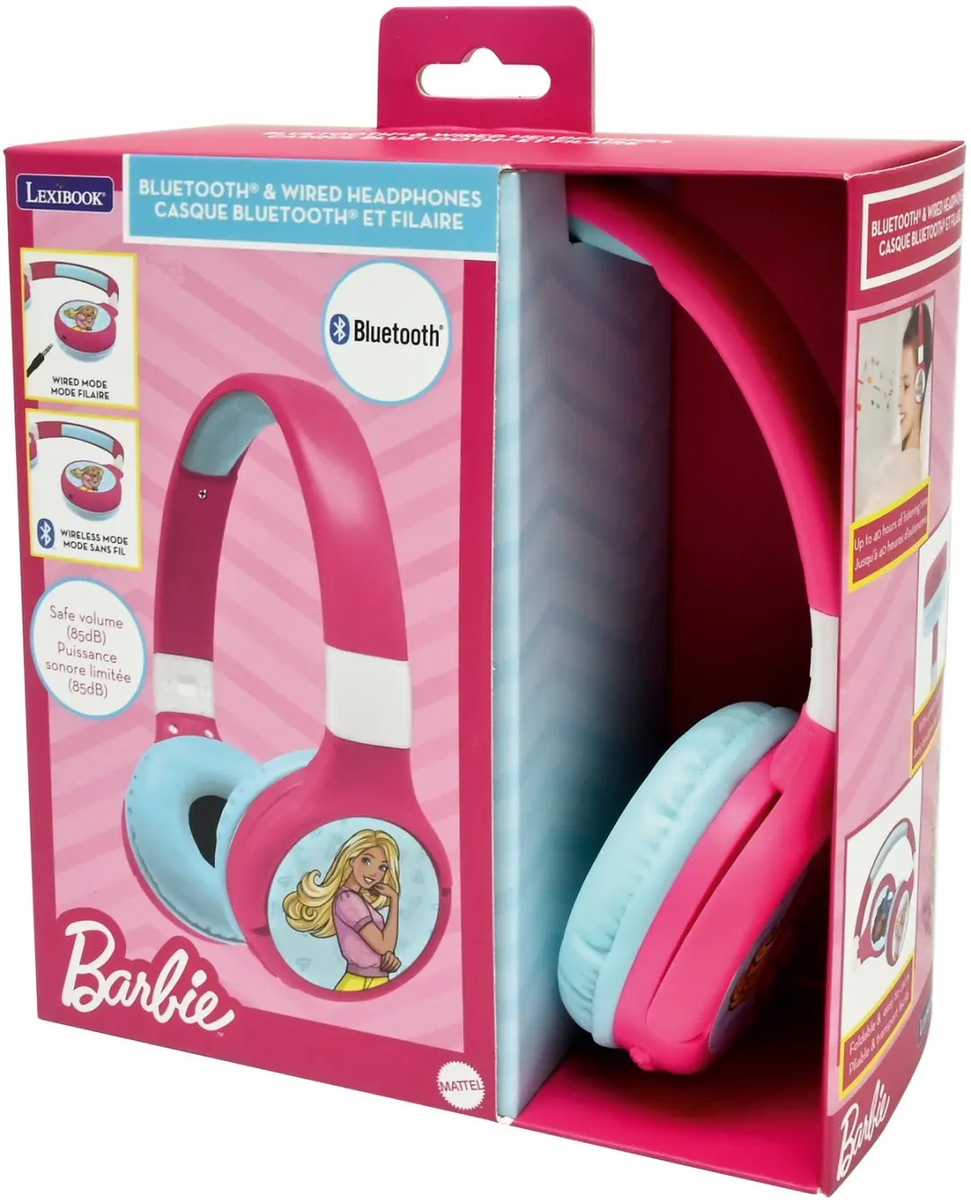 Lexibook Barbie HPBT010BB Kinderkoptelefoon - Roze - afbeelding 5 van 6