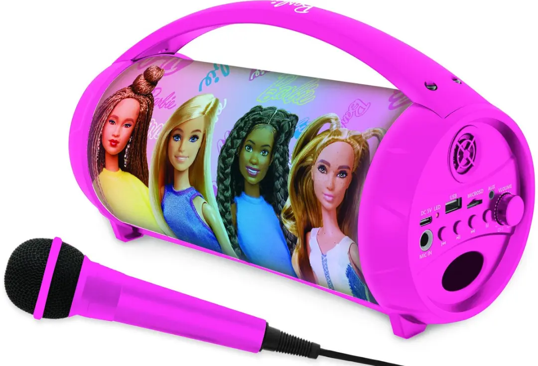 Lexibook Barbie BTP585BBZ Bluetooth Lichtluidspreker - Roze - afbeelding 5 van 6