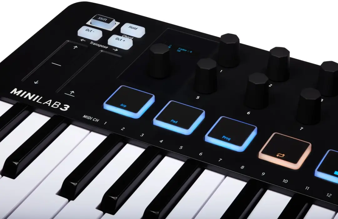 Arturia MiniLab 3 MIDI Keyboard - 25 Toetsen - Zwart - afbeelding 2 van 6