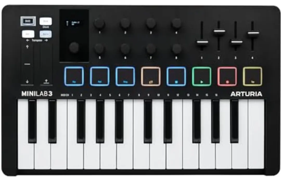 Arturia MiniLab 3 MIDI Keyboard - 25 Toetsen - Zwart - afbeelding 3 van 6