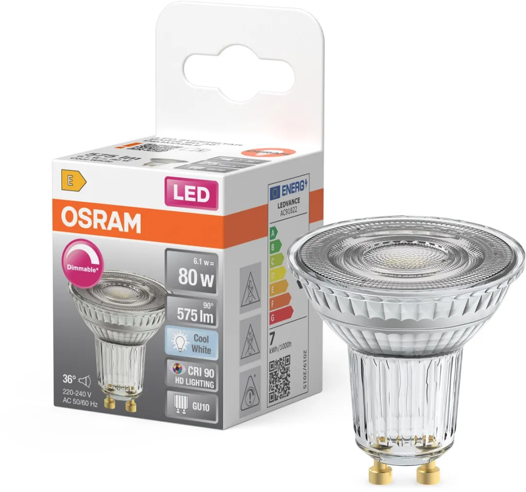 Osram LED Spot Reflector Superstar PAR16 6,1W - 36° - 575lm - GU10