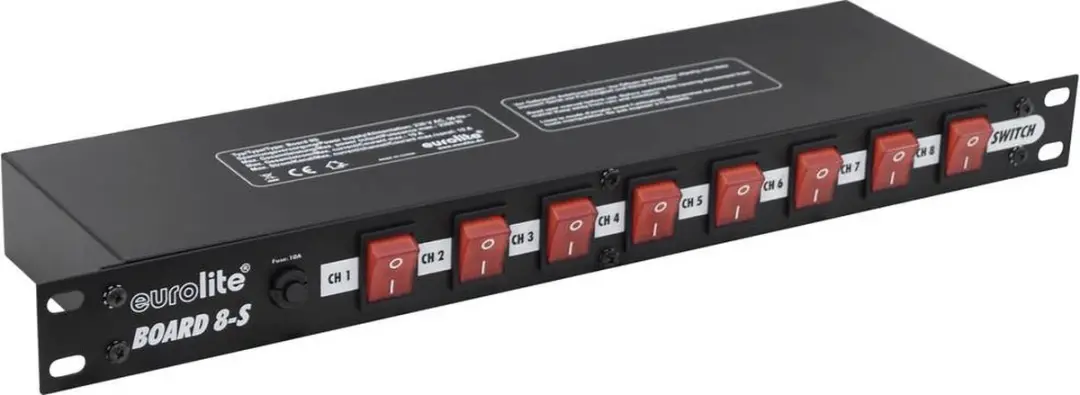 Eurolite BOARD 19 70008277 Stroomverdeler 8-voudig 1 HE