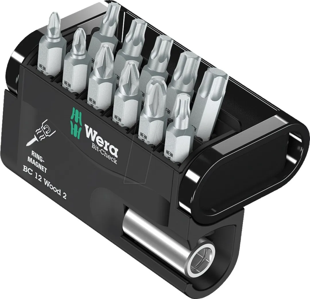 Wera 5057422001 Bit-Check 12 Wood 2 Bitset - 12-delig