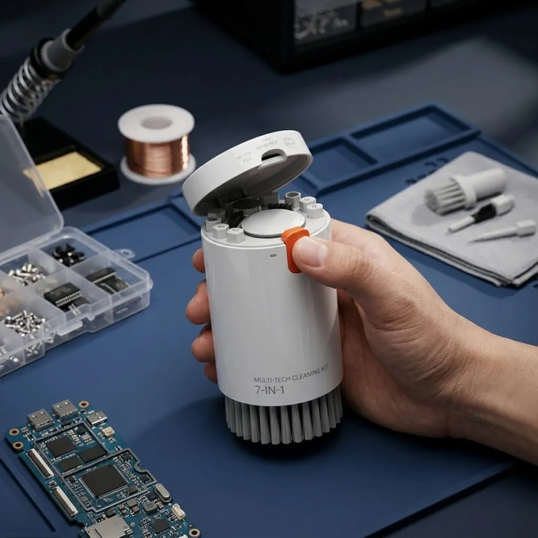 NUVEX Wit Reinigingsborstel Set 20-in-1 - Oordopjes/Elektronica