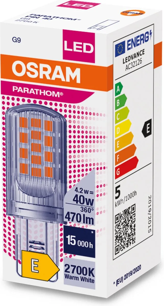 Osram Parathom LED G9 4.2W Warm Wit - Helder - afbeelding 4 van 6