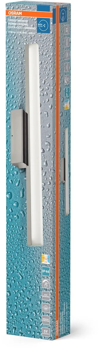 Osram Orbis Mirror 60cm Click CCT DIM IP44 - Chroom - afbeelding 6 van 6