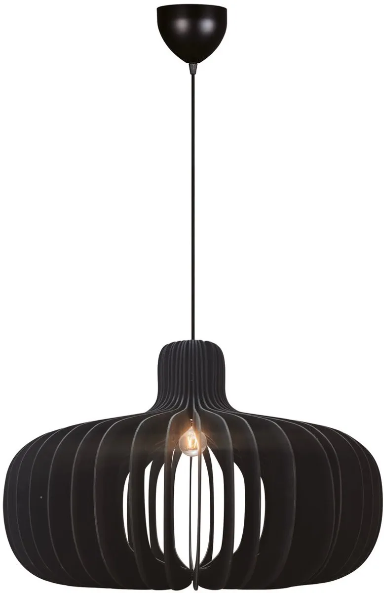 Nordlux Hazo 65 E27 Houten Plafondlamp - 3 Lichtpunten - Zwart