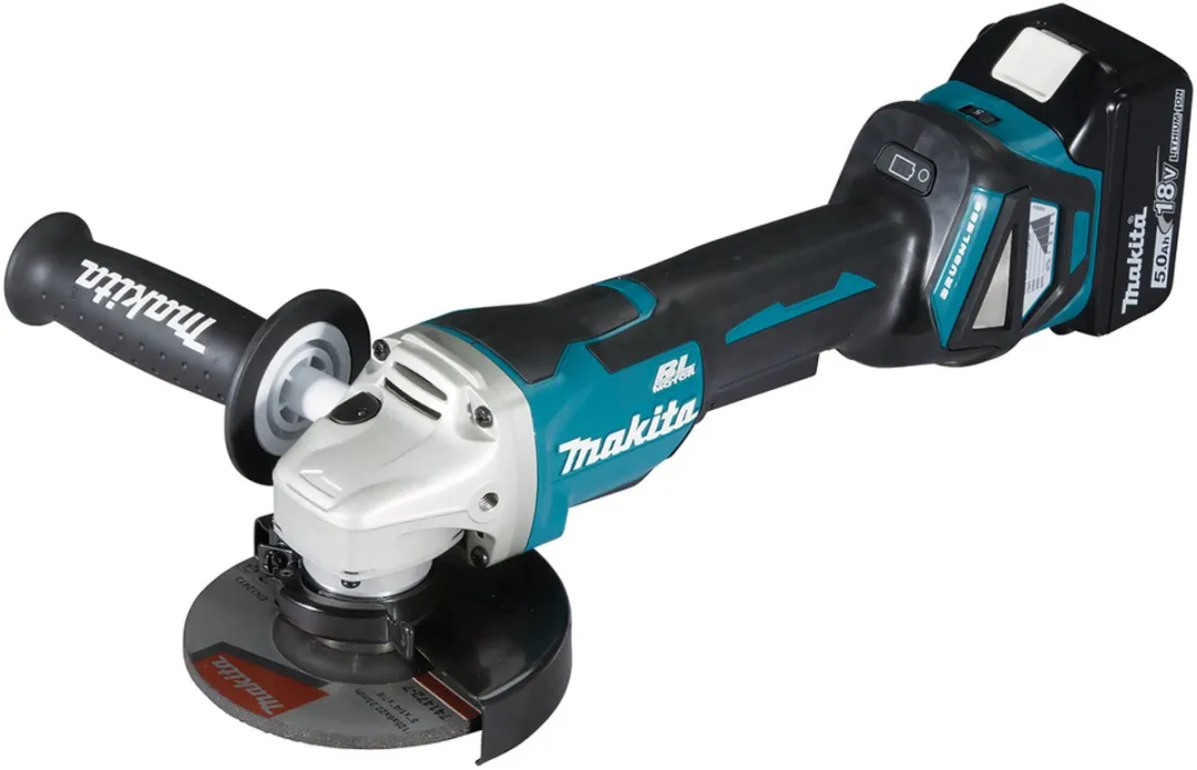 Makita DGA515RTJ Haakse Accuslijper 125mm - 18V 5Ah - 2 Accu + Lader - afbeelding 6 van 6