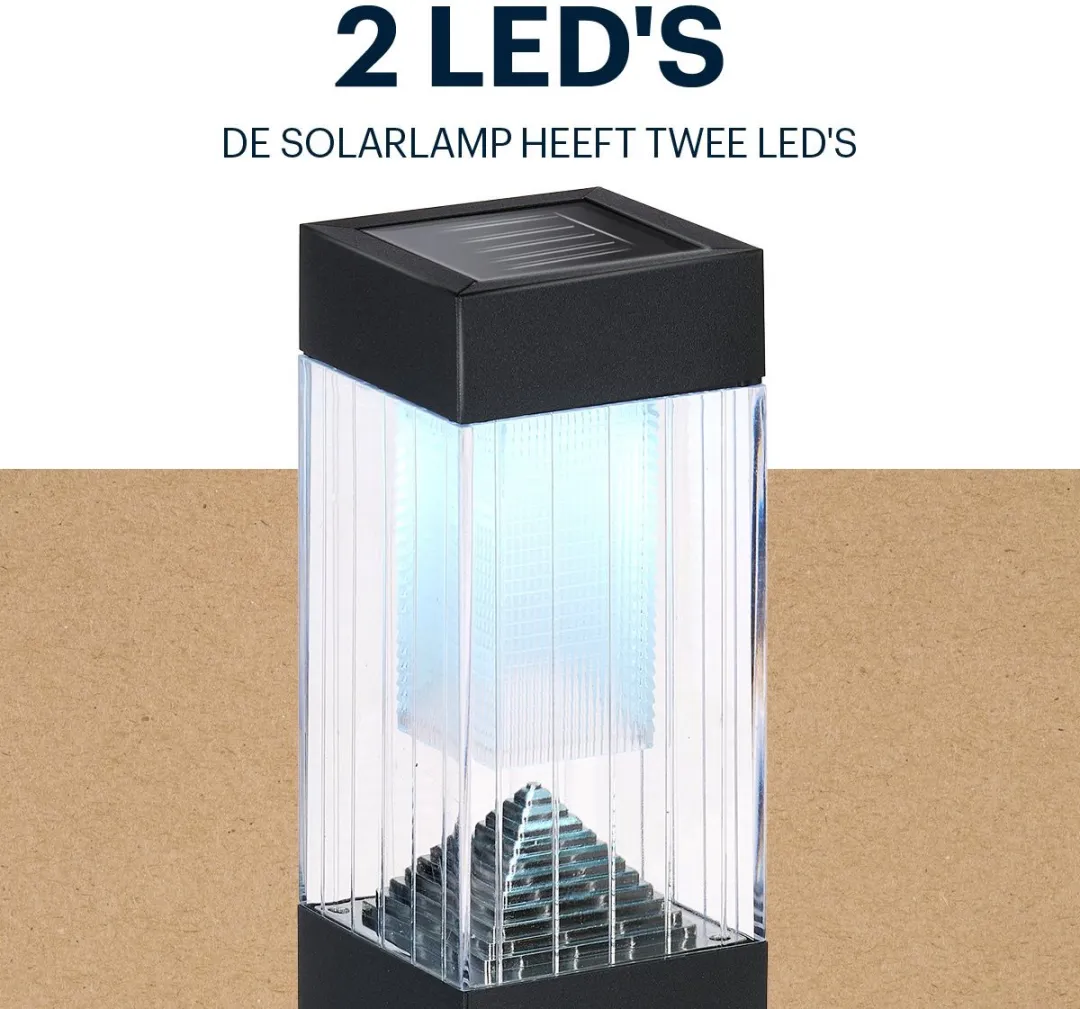 Grundig Solar Tuinlamp 1W - Zwart