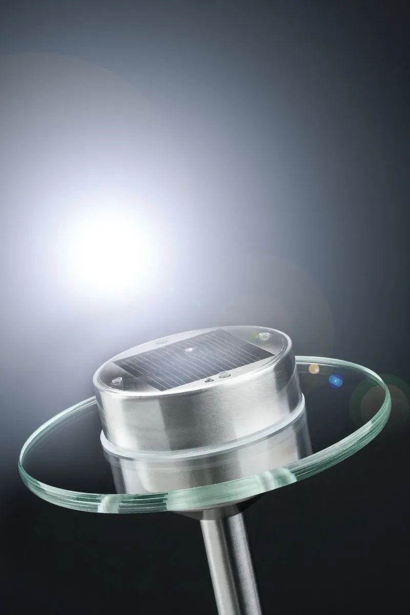Paulmann Solar LED Tuinspots Ufo IP44 3000K - Edelstaal 15cm - afbeelding 6 van 6