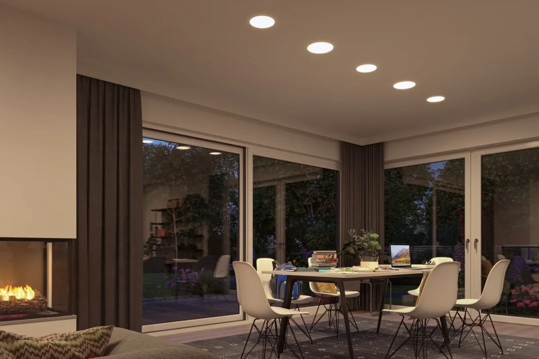 Paulmann VariFit Veluna LED-inbouwpaneel 4,5W 400lm 4000K - Ø75mm - Satijn - afbeelding 6 van 6