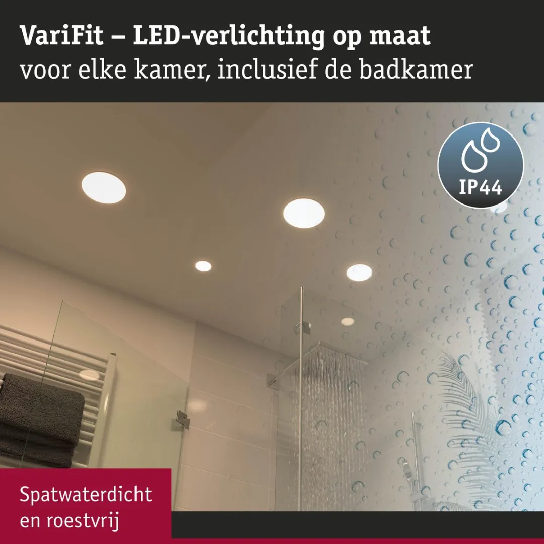 Paulmann VariFit Veluna LED-inbouwpaneel 4,5W 400lm 4000K - Ø75mm - Satijn