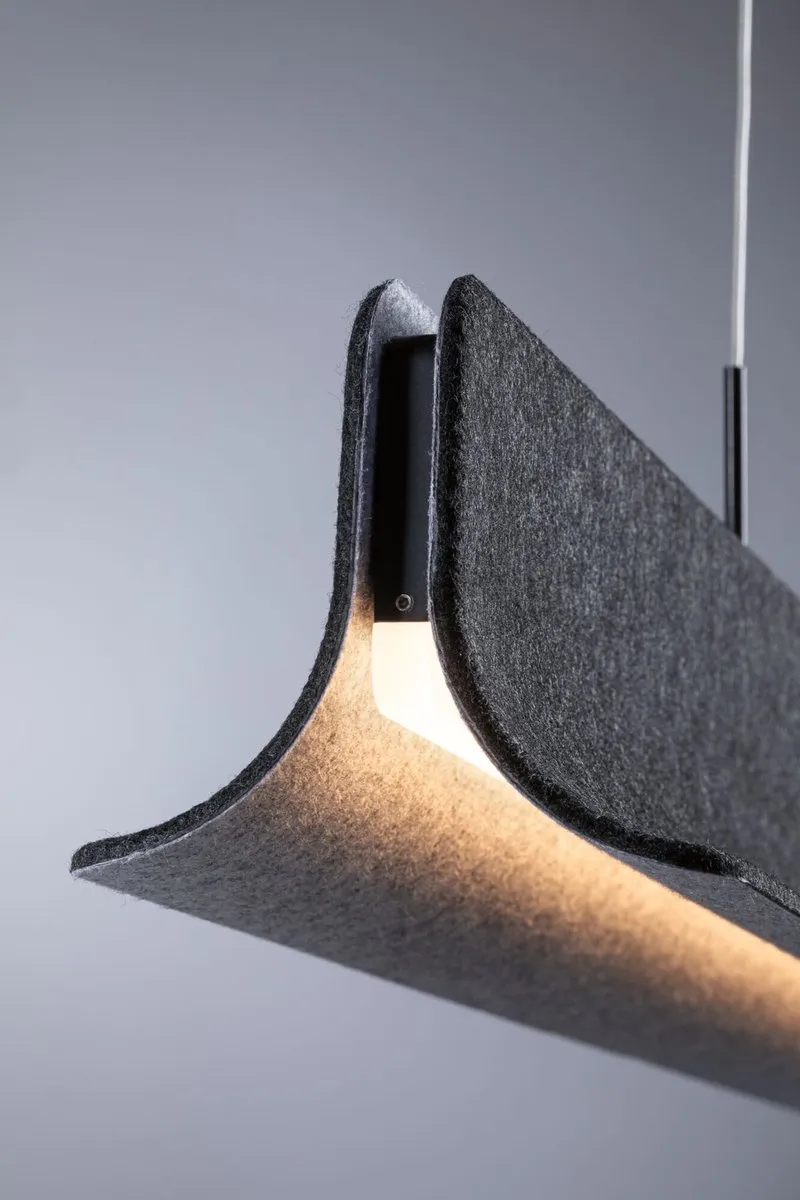 Paulmann LED-hanglamp Noyan 2x24W Antraciet - 2700K - afbeelding 6 van 6