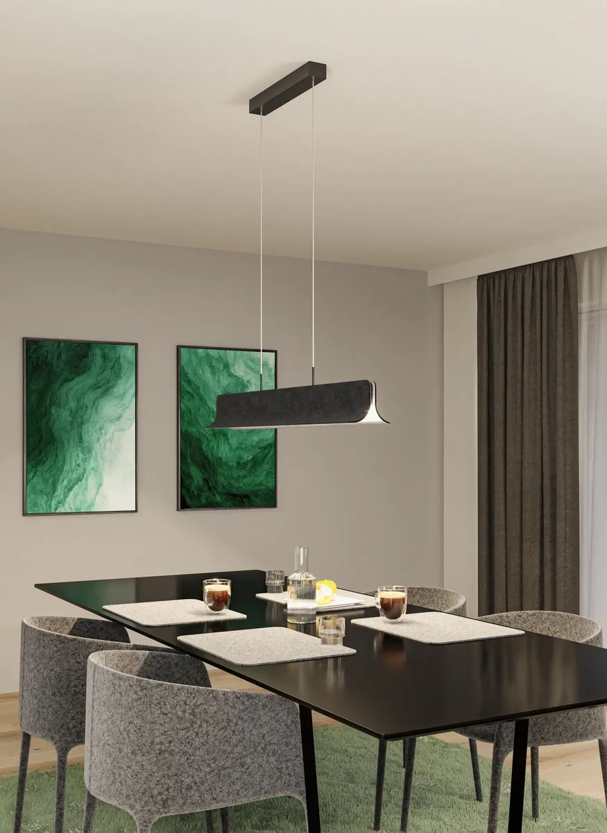 Paulmann LED-hanglamp Noyan 2x24W Antraciet - 2700K