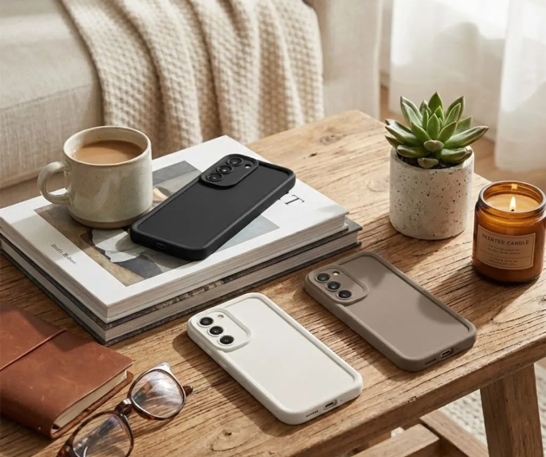 NUVEX Telefoonhoesje Galaxy S23 - 3 Stuks Zwart/Beige/Taupe