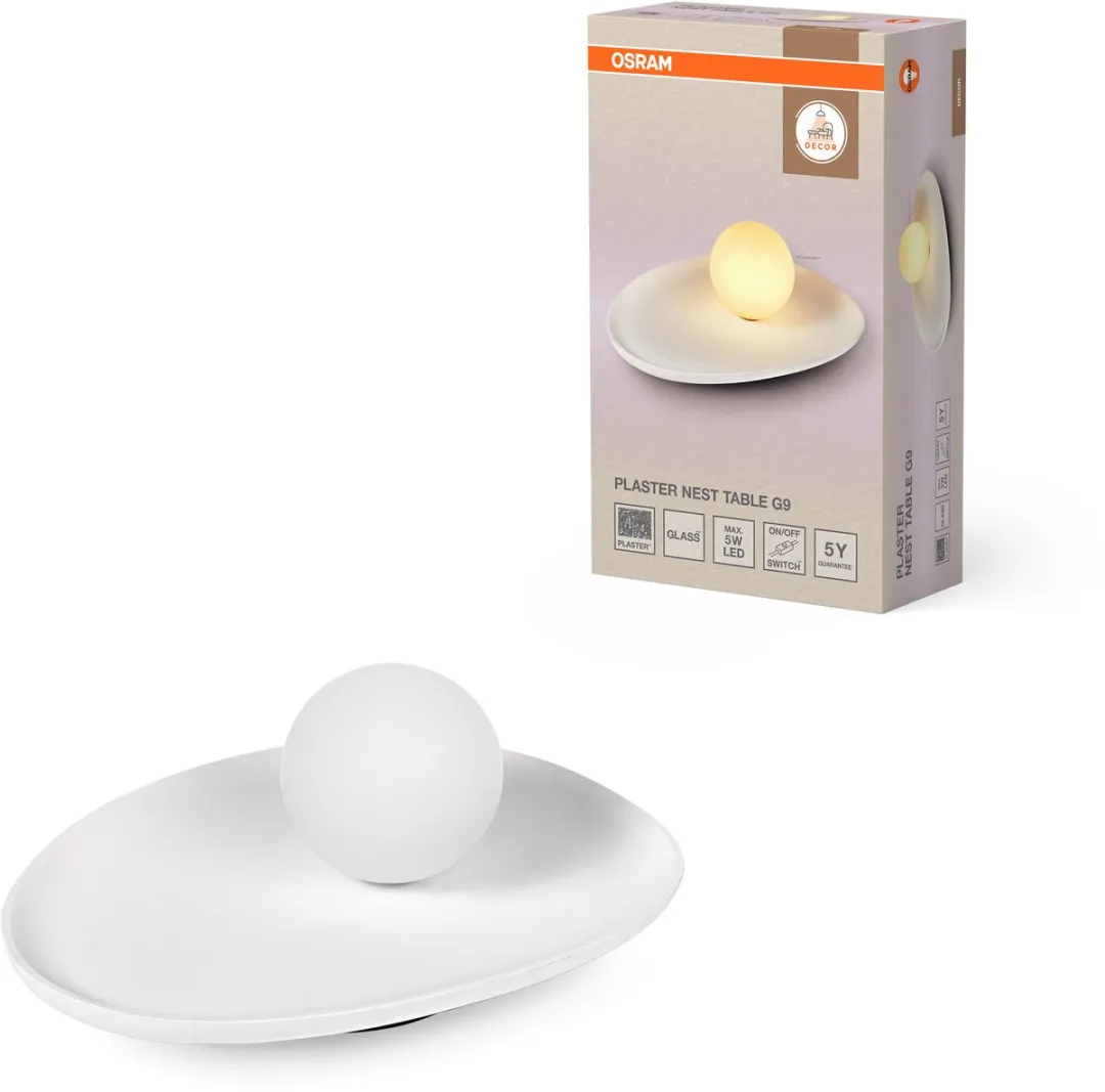 Osram Decor Plaster Nest Tafellamp - G9 - Wit