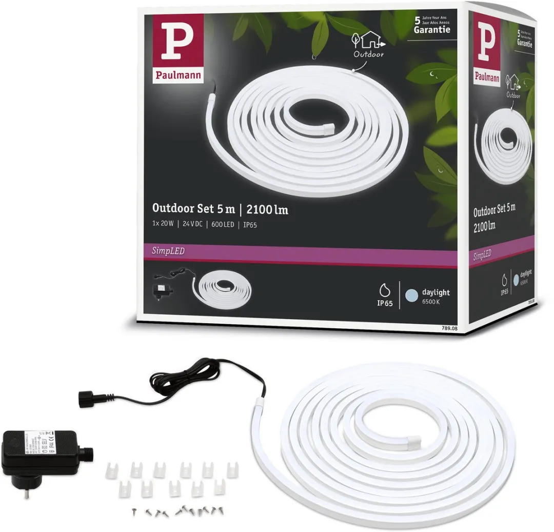 Paulmann SimpLED LED Strip Outdoor 5m - 20W 420lm/m 40 LEDs/m