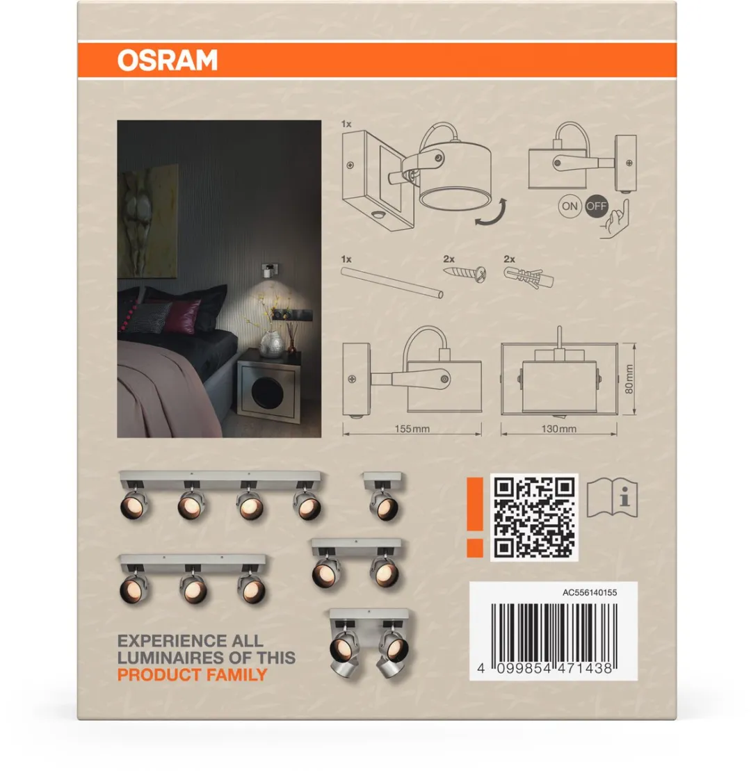 Osram Decor Spot Jupiter 5,8W - 185lm Warm Wit - Zilver