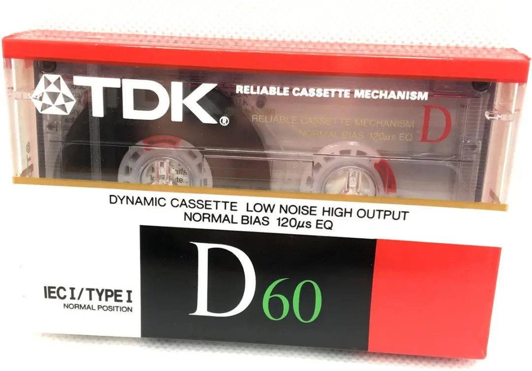 Audio Cassette Tape TDK D-60 normaal Position typeI / Uiterst geschikt voor alle