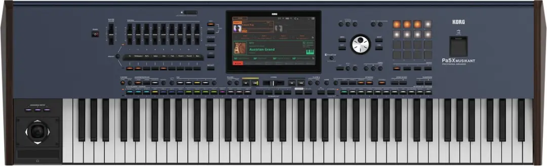 Korg Pa5X 76 MUSIKANT Arranger Keyboard met Aftertouch en touchscreen