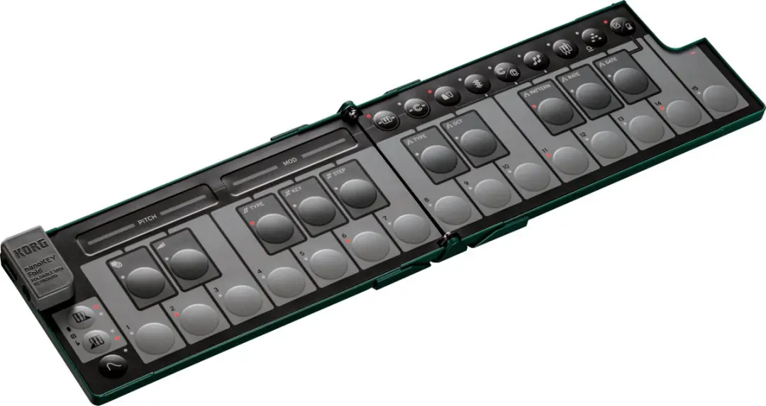 KORG nanoKEY FOLD Ultra-draagbaar, opvouwbaar MIDI-keyboard met uitgebreide uitr