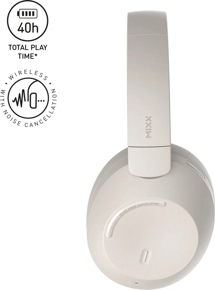 Mixx StreamQ C4 SQC4-SD-SD-335 Draadloze Koptelefoon - Zand - afbeelding 4 van 4