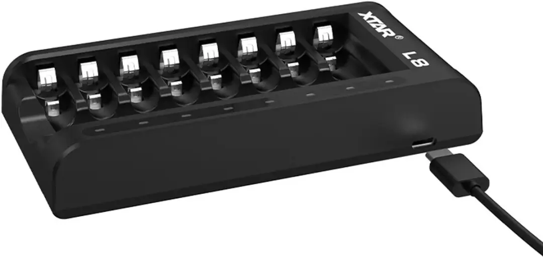 Xtar L8 KT Acculader AA/AAA - Type-C - 8 Batterijen - afbeelding 2 van 6