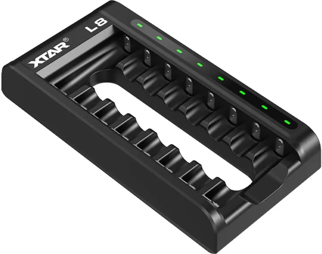 Xtar L8 KT Acculader AA/AAA - Type-C - 8 Batterijen - afbeelding 5 van 6