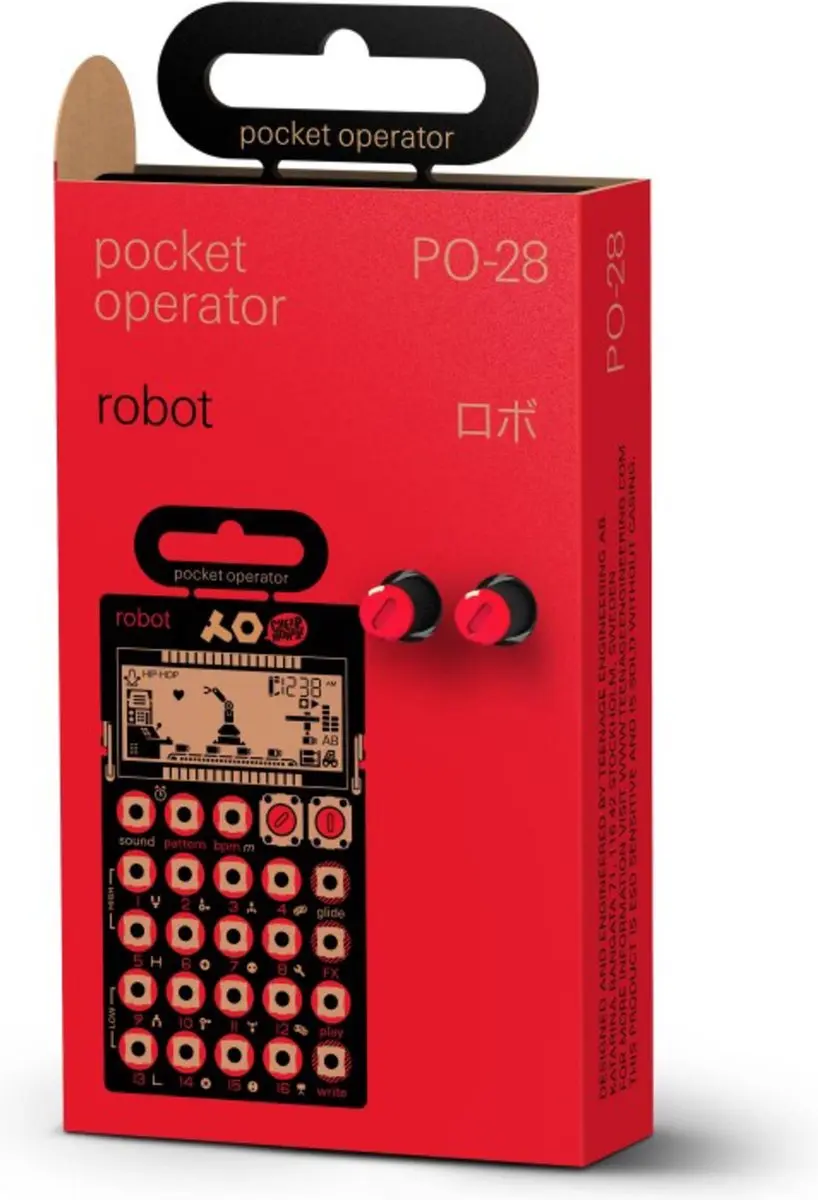Teenage Engineering PO-28 Pocket Operator Robot - Zwart - afbeelding 3 van 4