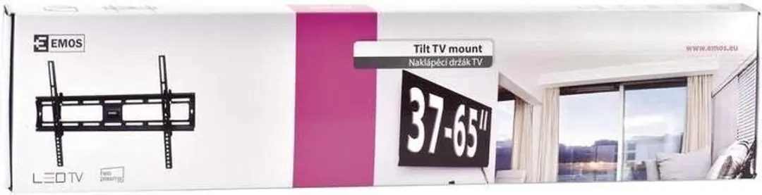 Emos BETA 600X TV-muurbeugel - Kantelbaar - 32-90 inch - afbeelding 3 van 6