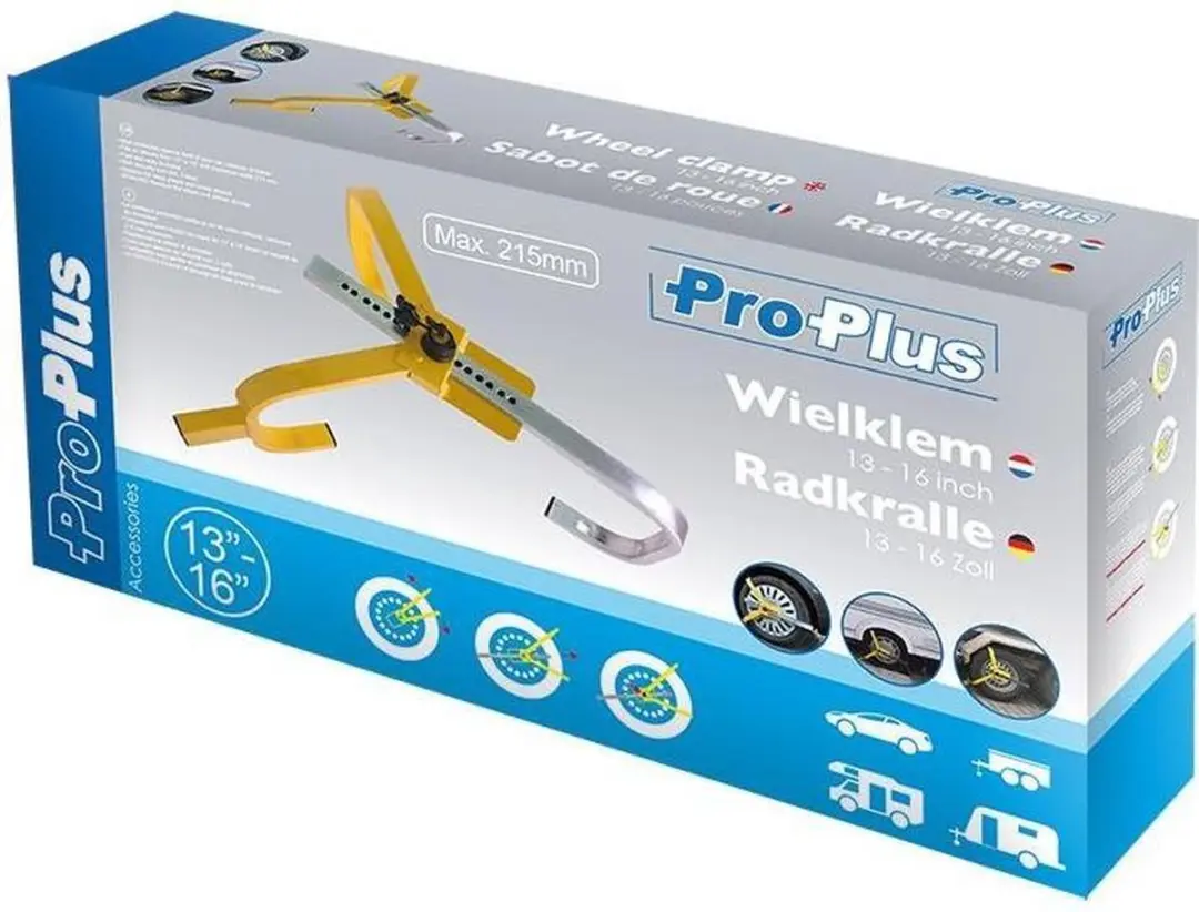 ProPlus Wielklem 13 t/m 16 inch - Geel/Zilver - afbeelding 4 van 6