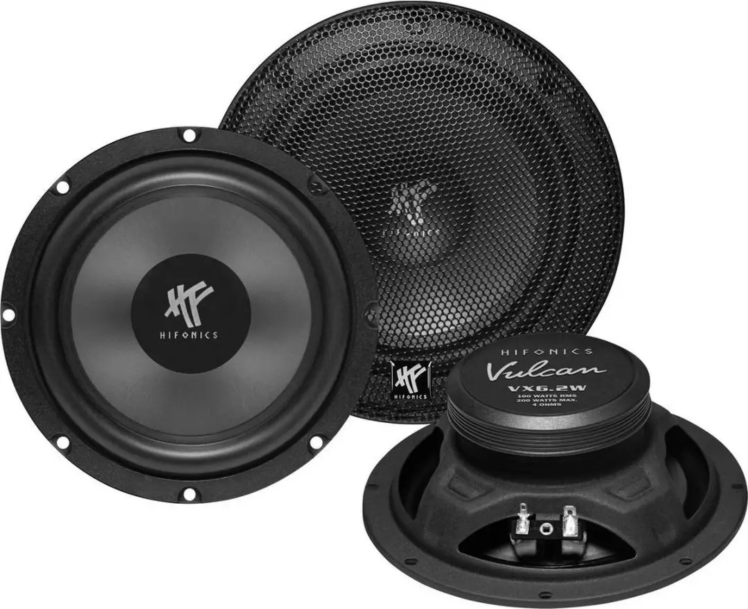 Hifonics VX-6.2W Auto-subwoofer Chassis - 200W - 4Ω - Zwart - afbeelding 6 van 6