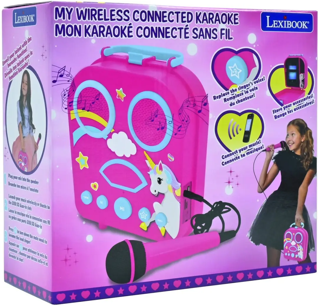 Unicorn Bluetooth luidspreker met microfoons - afbeelding 4 van 6