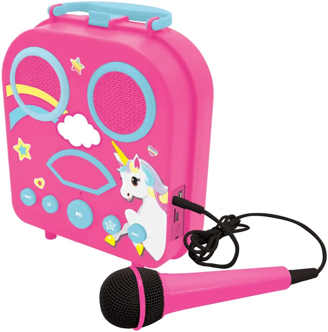 Unicorn Bluetooth luidspreker met microfoons - afbeelding 5 van 6