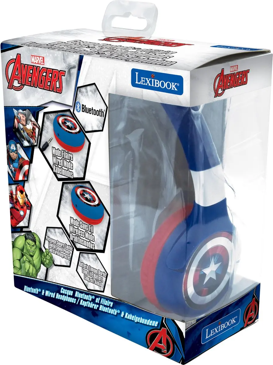 Lexibook Avengers HPBT010AV Koptelefoon - Blauw - afbeelding 3 van 6