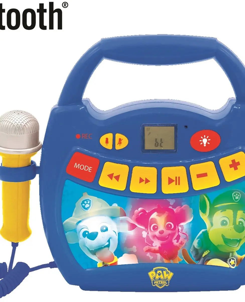 Paw Patrol Bluetooth luidspreker met microfoons en lichteffecten including 1GB memory (capacity 300 songs) - afbeelding 6 van 6