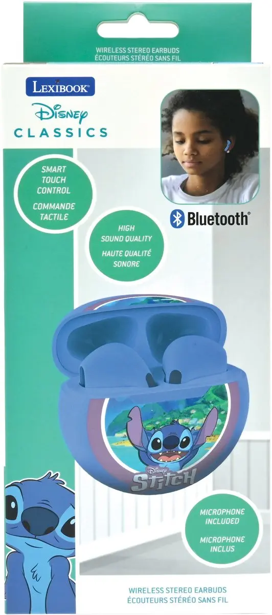 Lexibook Stitch HPBT05D Bluetooth Oordopjes - afbeelding 4 van 6