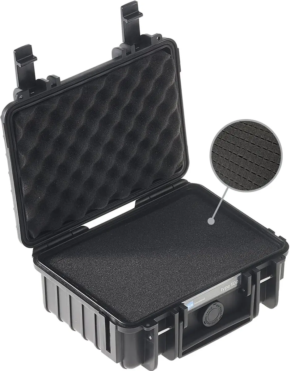 B & W International Typ 500 Outdoor-koffer 500/B/SI - Zwart - afbeelding 4 van 6