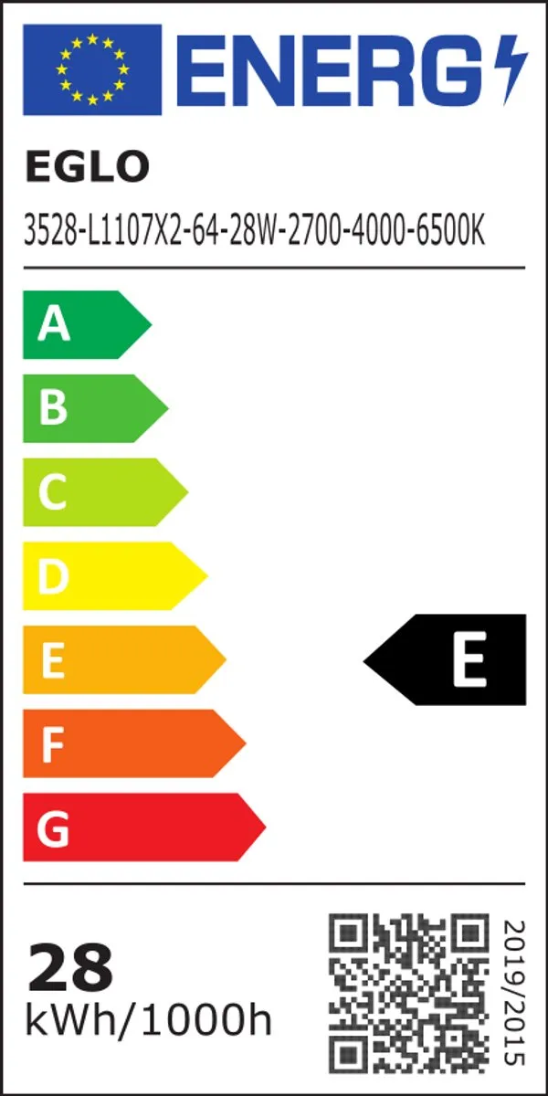 EGLO connect.z Moradillo LED Paneel 119,5x14,5cm - Zwart
