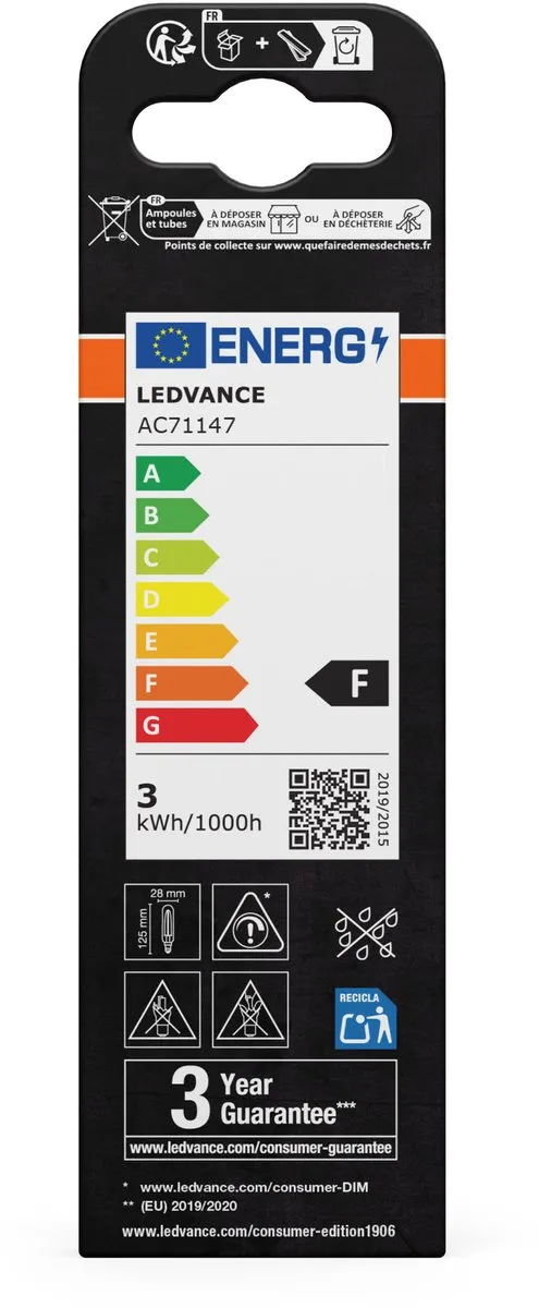 Osram LED-buis Vintage 1906 T28 2,8W E14 - Warm wit - Goud