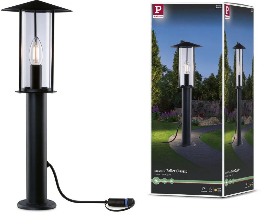 Paulmann Plug & Shine Classic LED Bolderlamp 2W 3000K - Antraciet