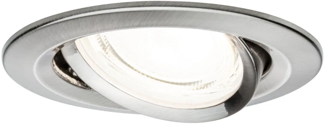 Paulmann Nova Coin LED-inbouwlamp 2,8W 505lm 4000K - Ø84mm Staal geborsteld