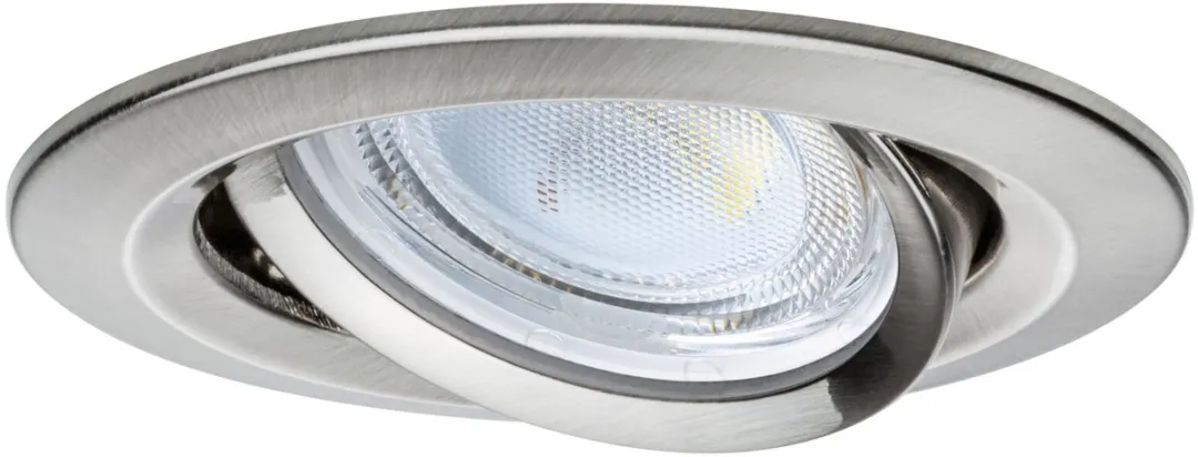 Paulmann Nova Coin LED-inbouwlamp 2,8W 505lm 4000K - Ø84mm Staal geborsteld