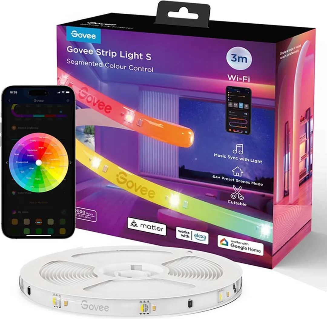 Govee RGBICW LED-strip 3m - Transparant
