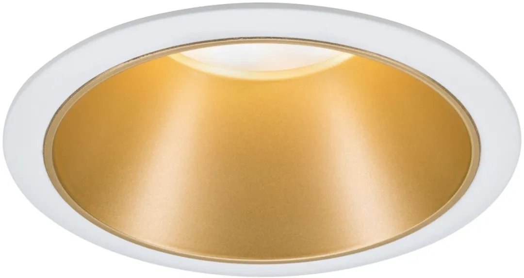 Paulmann Cole Inbouwlamp GU10 10W Wit/Goudmat - 88mm